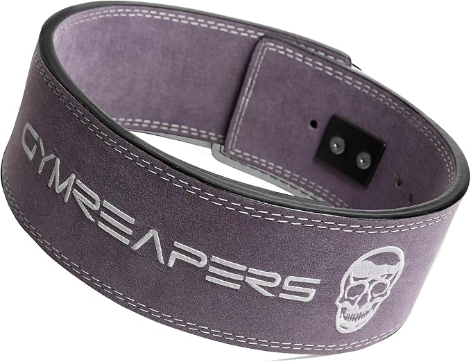 Gymreapers 10MM Lever Weightlifting Belt Leather Adjustable Heavy Duty Buckle Belt, IPF Approved for Powerlifting, Weightlifting, and Strength Training