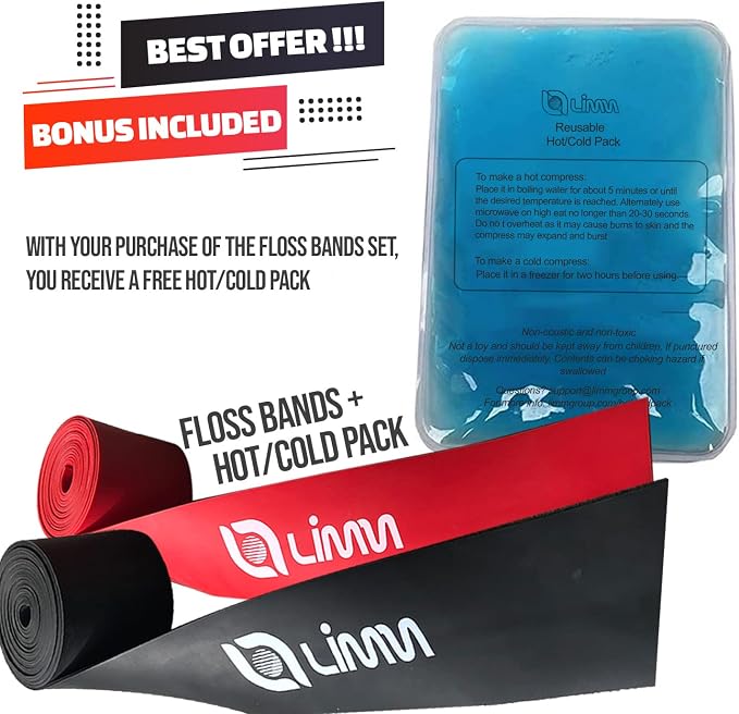 Limm Muscle Compression Floss Bands - Tack and Flossing Bands for Mobility, Fitness, and Recovery - Best for Athletes