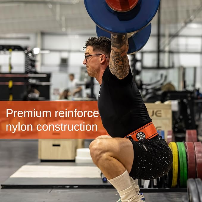 Weight Lifting Belt for Squats, Weightlifting Belt for Deadlifts - 4in Back Support for Bodybuilding | Powerlifting, Locking Metal Buckle, Weight Lifting Belts for Men - Quick Locking