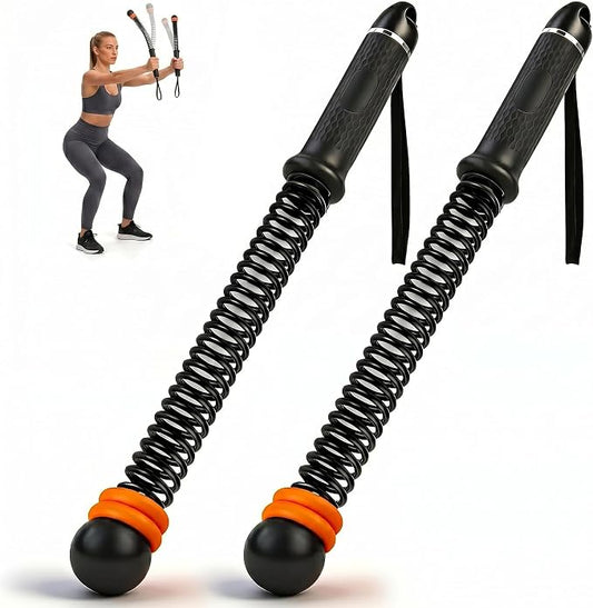 2 PCS Weighted Cordless Battle Ropes for Home Gym | Adjustable Portable Battle Ropes with Storage Bag, Exercise Equipment for Strength Training Men& Women,Black