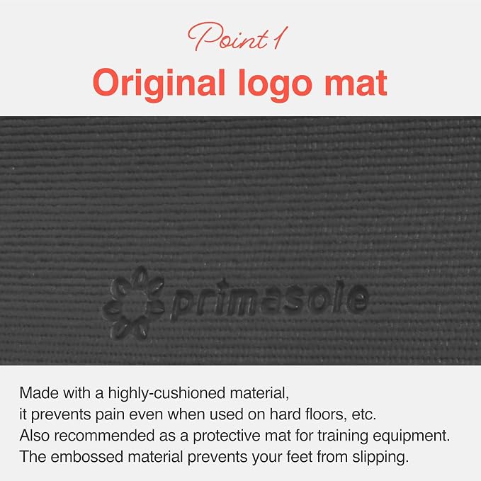 Primasole Yoga Mat with Carry Strap for Yoga Pilates Fitness and Floor Workout at Home and Gym Non-slip 9 colors