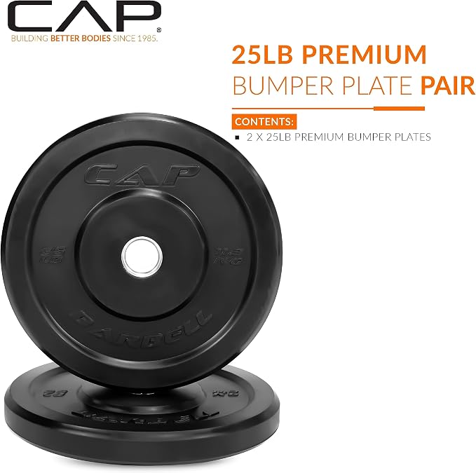 CAP Barbell Rubber Olympic Bumper Plate | Multiple Options/Colors