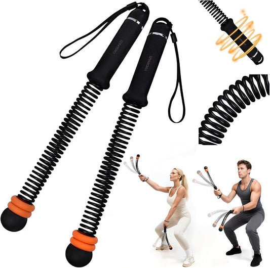 Portable Ropeless Battle Ropes for Men & Women,Adjustable Weights Cordless Battle Ropes for Home Gym,Exercise Ropes with Variable Resistance,for Strength & HIIT(Black)