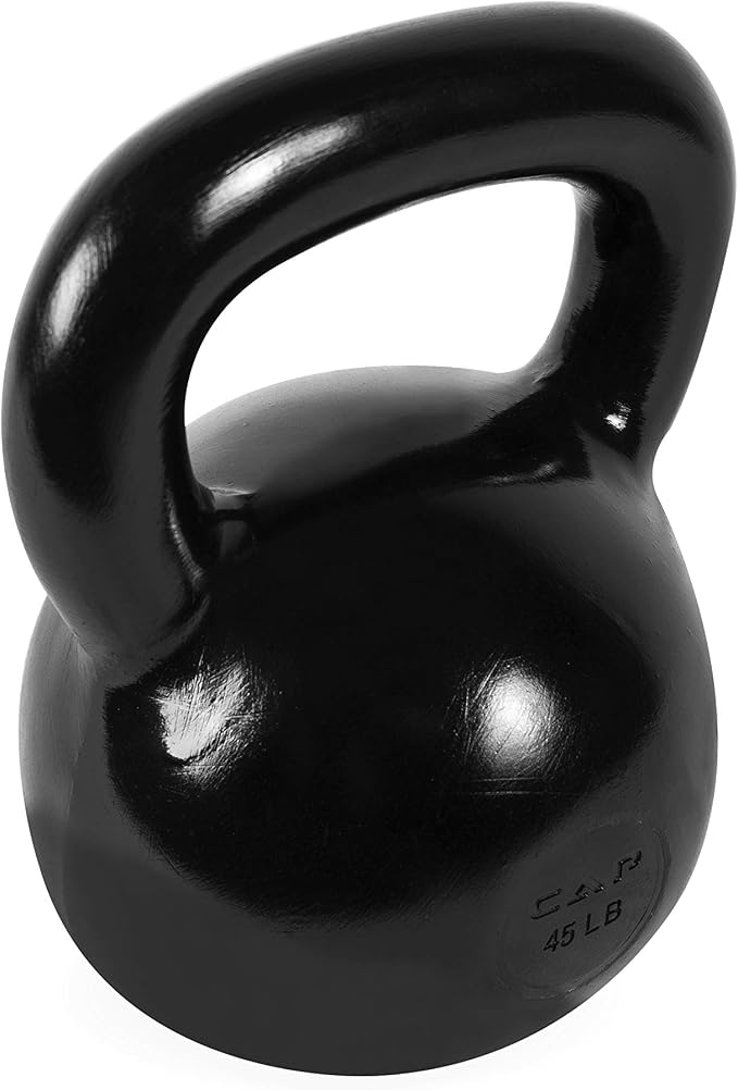 CAP Barbell Black Enamel Coated - Singles and Sets, Multiple Weight Choices