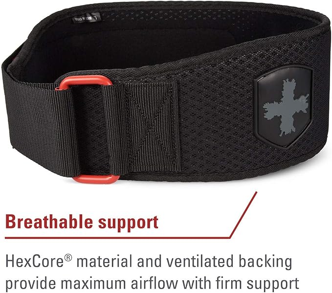 Harbinger Weightlifting Belt - Red, 4.5 Inch, Small
