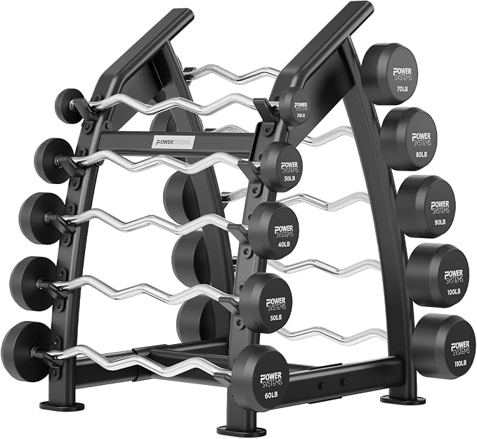 Power Systems ProStyle Fixed Barbell with EZ Curl Handle