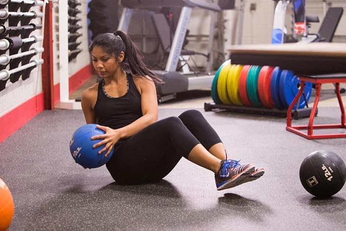 Body-Solid Rubber Medicine Ball - Superior Grip, Textured Surface, Adjustable Air Pressure Fitness Balls - Ideal for Cardio and Core Exercise in Home & Gym Workouts