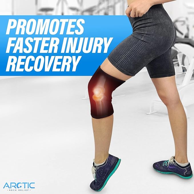 2 Pack - Premium Cold Therapy Compression Ice Sleeve, Knee Ice Pack Wrap for Injuries, Elbow, Quad & Hamstring Relief, Flexible & Reusable Cold Wrap Recovery for Meniscus, ACL, MCL, Ice & Heat Therapy