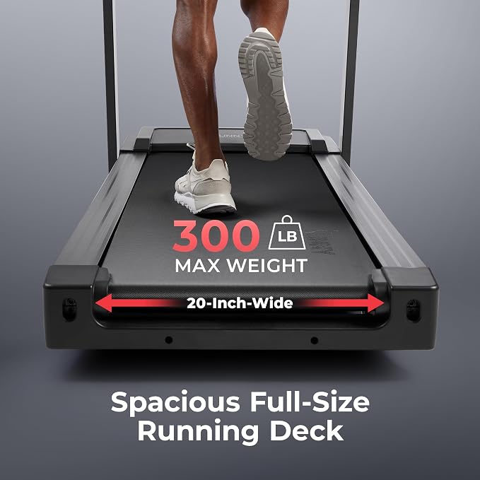 Sunny Health & Fitness 20" x 55" Auto Incline Treadmill with Folding Deck