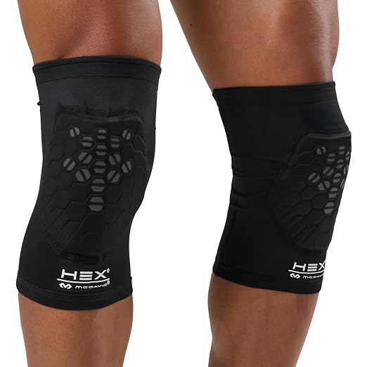 McDavid HEX Viz Knee / Elbow Pad Pair Black/Grey M