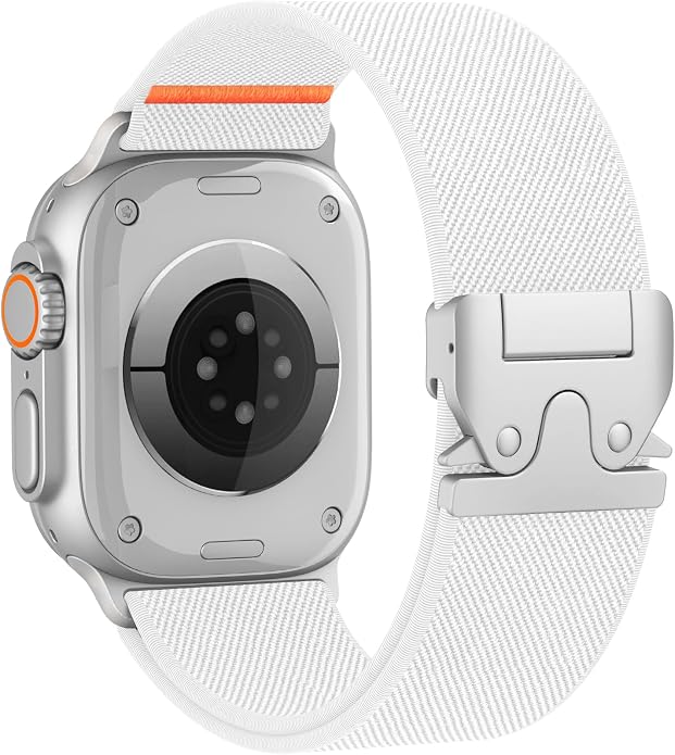 Elastic Sport Band for Apple Watch Ultra 3/2/1 Bands 49mm 46mm 45mm 44mm 42mm 41mm 40mm 38mm Men Women, Adjustable Parachute Buckle Nylon Fabric Wristband for iWatch Series 11 10 SE 9 8 7 6 5 4 3