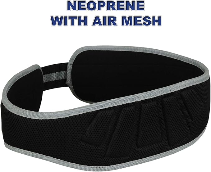 MRX Weight Lifting Belt - 5 Inches Wide 8mm Thick Padded Back Support with Flexible Ultra-Light Foam Powerlifting Belts Heavy Duty Deadlifts Workout Squats Exercise & Lifting Belt for Men & Women