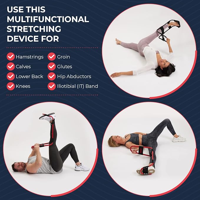IdealStretch - Leg Stretcher - Hamstring Stretcher - Hip Stretcher - Lower Back Stretcher, & Calf Stretcher - Stretching Equipment - Original Patented - Harmstring Recovery