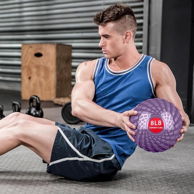 Medicine Ball 8, 10 lbs Slam Ball Weighted Balls for Exercise Strength and Crossfit Workout