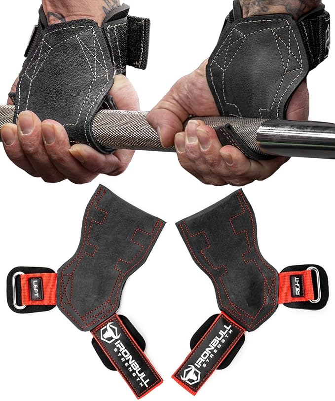 EZ Gripz PRO V2 Lifting Grips for Weightlifting: Weight Lifting Straps for Gym with Adjustable Wrist Neoprene Padding Gripps - Lifting Hooks, Wrist Wraps & Gloves Alternative for Deadlifts & Rows