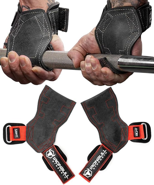 EZ Gripz PRO V2 Lifting Grips for Weightlifting: Weight Lifting Straps for Gym with Adjustable Wrist Neoprene Padding Gripps - Lifting Hooks, Wrist Wraps & Gloves Alternative for Deadlifts & Rows