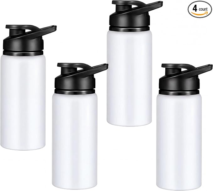 Mimorou 10 Pack Aluminum Water Bottles Bulk 17oz Reusable Leak-Proof Lightweight Sport Bottles Set for Travel Gym Team Camping & Party Favors, 10 Colors