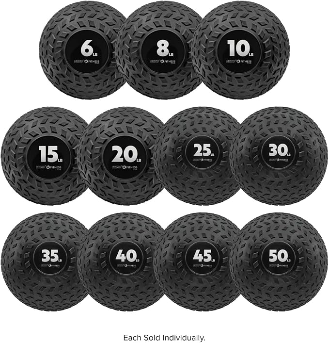Champion Sports Rhino Fitness Slam Ball – Sand-Filled, Bounce-Resistant Ball for Strength & Conditioning, 6–50 lb