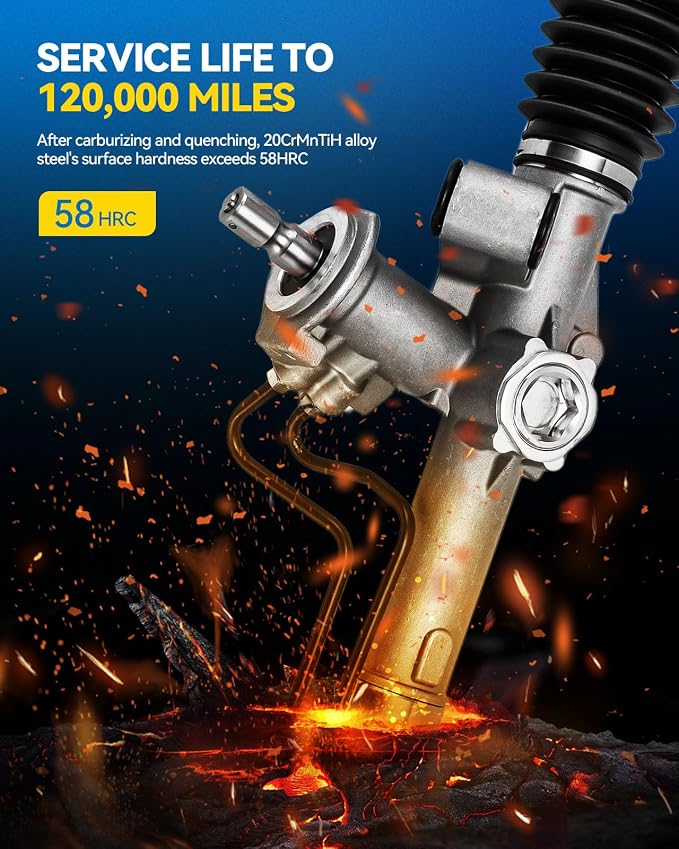 PHILTOP Power Steering Rack & Pinion Assembly for 2010 2011 2012 2013 Transit Connect, Hydraulic Power Steering, OEM Replacement 22-2108