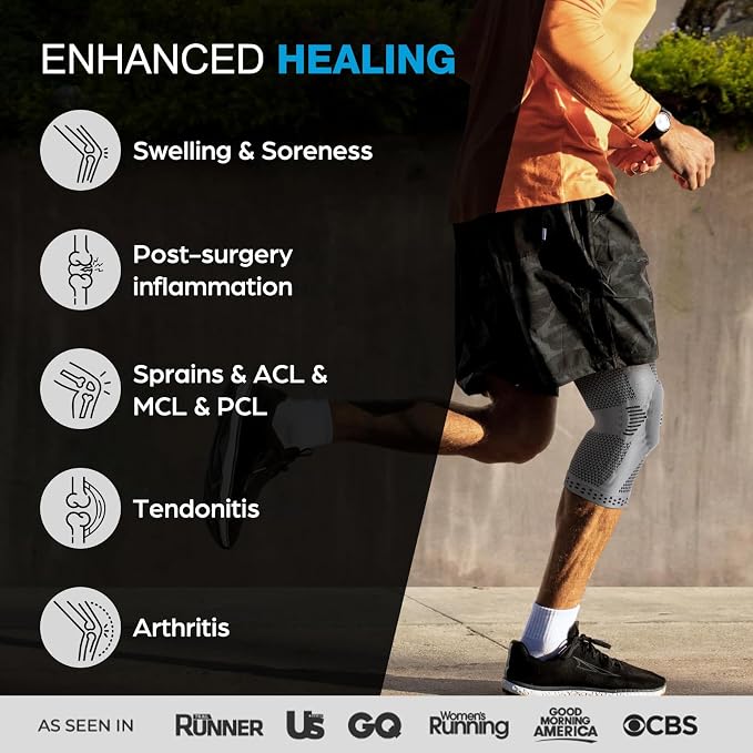 NEENCA Professional Knee Brace, Medical Knee Support for Women & Men Relief | Patented Patella Gel Pad & Side Stabilizers, Compression Sleeve for Knee Pain, Swelling, ACL, PCL, Arthritis, Sports, Workout