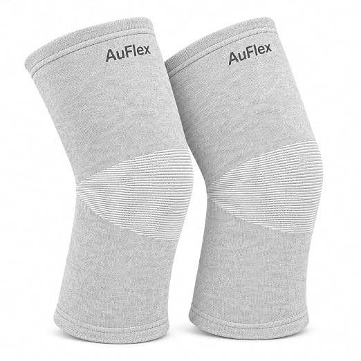 Bamboo Knee Sleeves for Women & Men, 2 Pack Bamboo Compression Knee Sleeve for Knee Pain, Elastic Knee Brace for Arthritis Pain Relief, Sports, Running & Daily Support-Medium