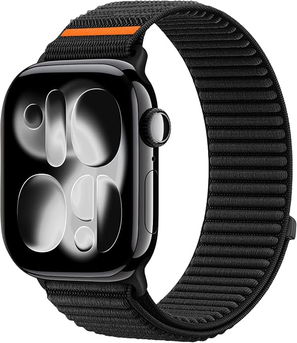 Nylon Loop Sport Band Compatible with Apple Watch Ultra 3 2 Band 49mm 46mm 45mm 44mm 42mm 41mm 40mm 38mm Women Men, Stretchy Strap Elastic Fabric Wristband for iWatch Series 11 10 SE 9 8 7 6 5 4 3 2 1