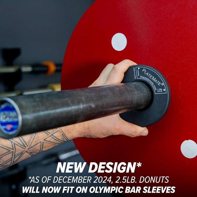 PlateMate Microload Pair 2 1/2 lb. Magnetic Donut Weights (5 lb. Set)