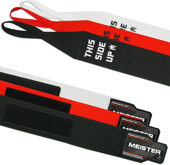 Meister Adult 180" Hand Wraps for MMA & Boxing - 3 Pairs Pack