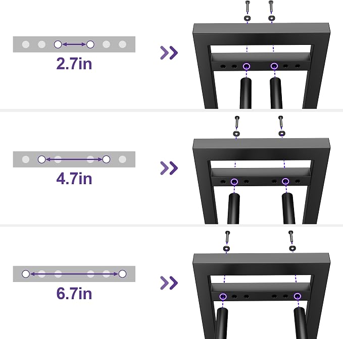 niffgaff 3 Tier Adjustable Dumbbell Rack, Weight Rack for Home Gym, 450 lb Capacity with Extra Storage Hooks