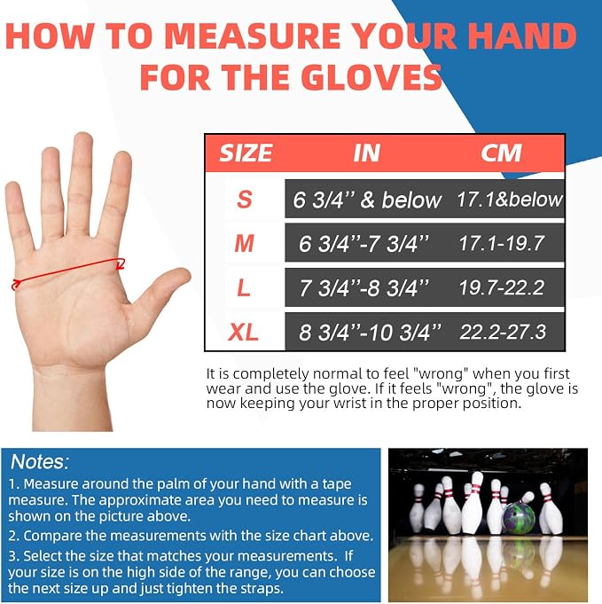 Bowling Gloves, Bowling Wrist Brace, Bowling Wrist Support, Bowling Wrist Positioner