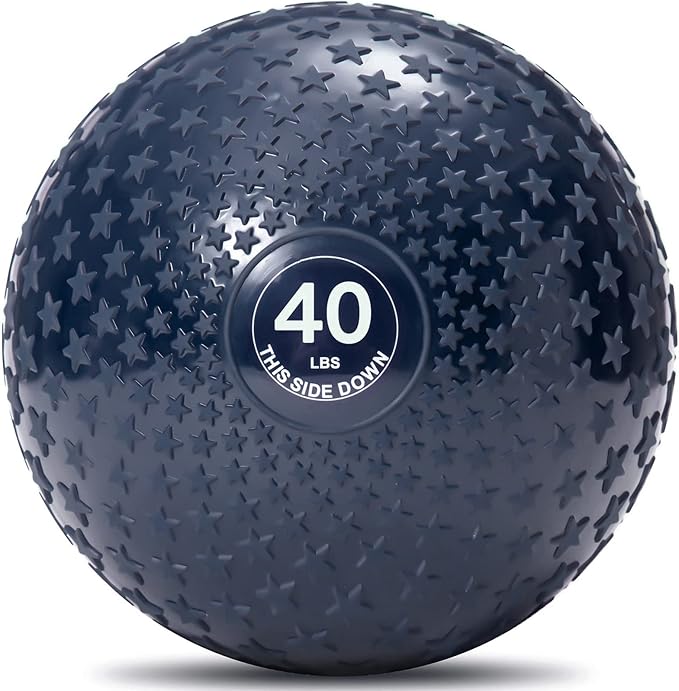 JFIT Slam Ball – Build Strength - Endurance & Power | Superior Grip | Sand-Filled Core | Indoor & Outdoor Use