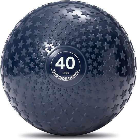 JFIT Slam Ball – Build Strength - Endurance & Power | Superior Grip | Sand-Filled Core | Indoor & Outdoor Use