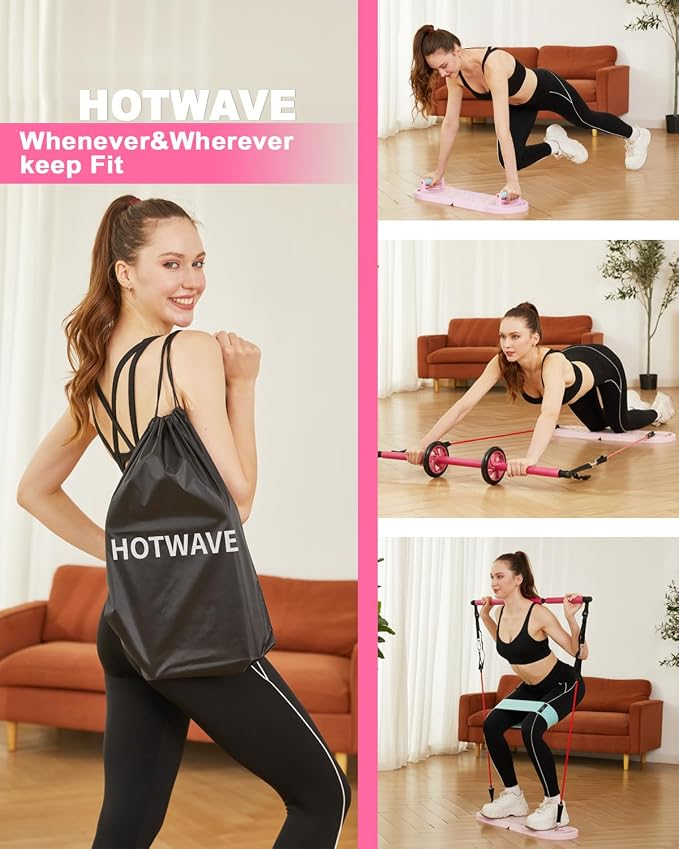 HOTWAVE Push Up Board, Portable PushUp Board, Foldable 20 in 1 Push Up Bar | Multifunctional Pushup Handles for Floor, Professional Strength Training Equipment For Men and Women at Home Gym