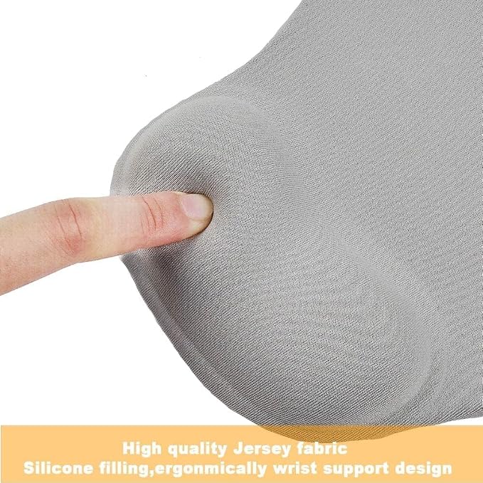 Office Mousepad with Gel Wrist Support - Ergonomic Gaming Desktop Mouse Pad Wrist Rest - Design Gamepad Mat Rubber Base for Laptop Computer -Silicone Non-Slip Special-Textured Surface (07Purple)