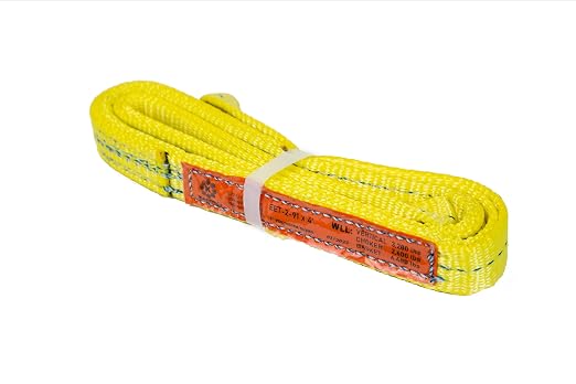 Kennedy Wire Rope & Sling Company 1inches x 4' 2-Ply Twist Eye Polyester Lifting Sling (Various Sizes in Listing) Made in The USA