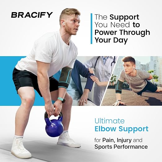Tennis Elbow Brace for Women & Men, Fitness and Everyday Use (Large)