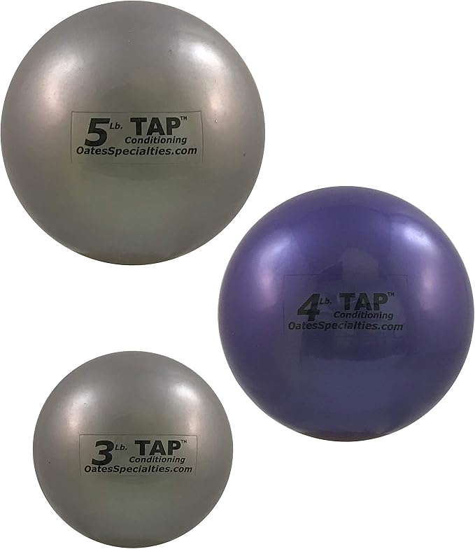 TAP Conditioning Mini-Medicine Ball | Used As a Replacement for Small Dumbbells | Used for Indoor Shot Put (Training Only) | Increase Grip Strength | Use for Slams, Tosses, and Throws