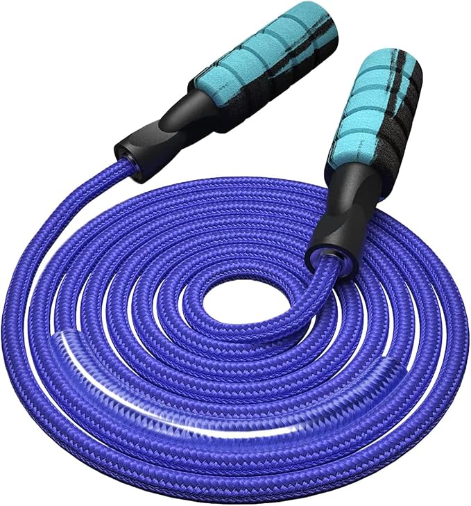 Jump Rope Cotton Adjustable Skipping Weighted jumprope for Women，Adult and Children Athletic Fitness Exercise Jumping Rope (Pink)