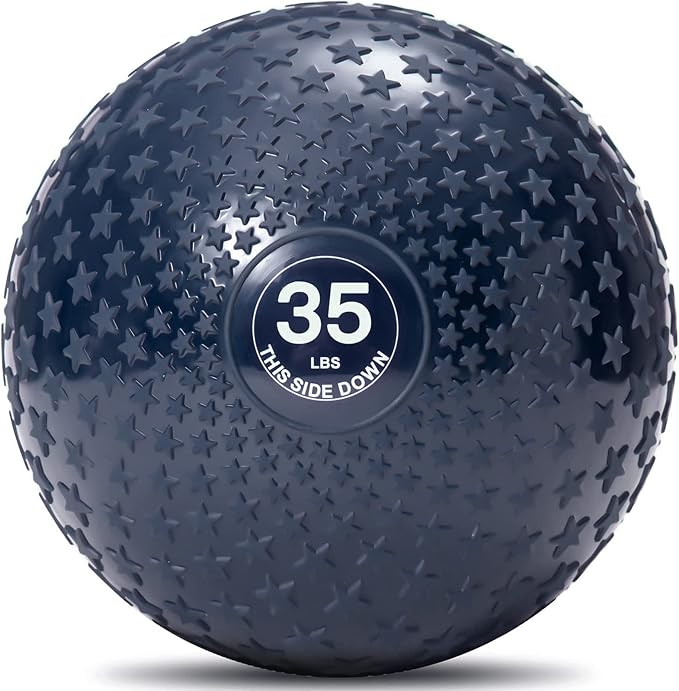 JFIT Slam Ball – Build Strength - Endurance & Power | Superior Grip | Sand-Filled Core | Indoor & Outdoor Use