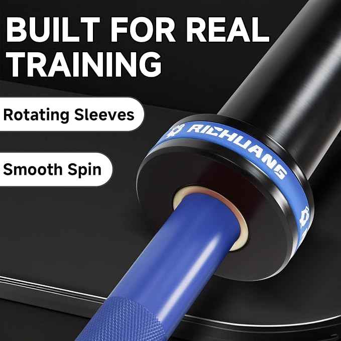 Ceramic Olympic Barbell 4/5/6FT – Short 2" Bar for Home Gym | Alloy/A3/45 steel. 400-500LB. 28mm knurled grip. Brass bushings. Squat, bench, deadlift, hip thrust. Fits standard plates.