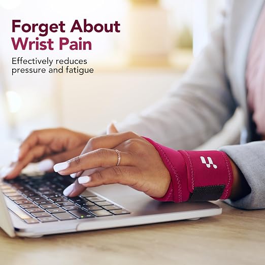Carpal Tunnel Wrist Brace, Soft Thumb Opening for All-Day Wear & Support | Soft Thumb Design, Moderate Wrist Support, All-day Comfort, Easy Adjustment, Not Restrict Motion, Mild Carpal Tunnel Relief