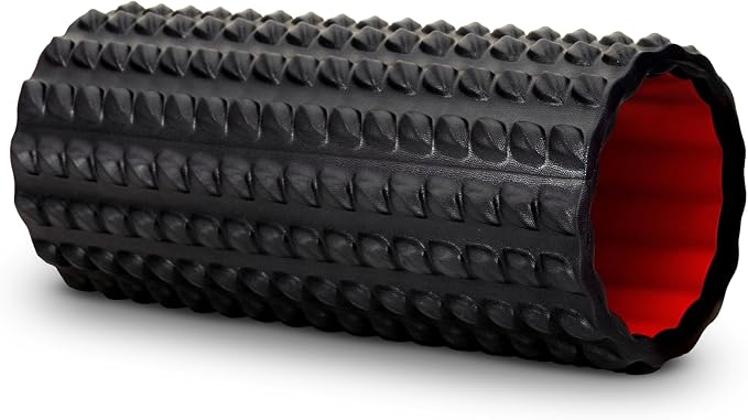 High Density Foam Roller for Physical Therapy – 12" High Density Exercise Roller for Back Pain Relief, Muscle Recovery & Deep Tissue Massage – Textured Muscle Roller