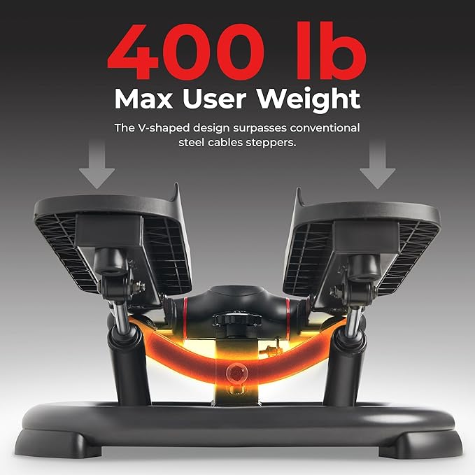 Sunny Health & Fitness Smart Power Stepper with Resistance Bands for Cardio