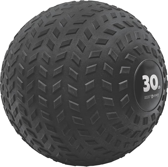 Champion Sports Rhino Fitness Slam Ball – Sand-Filled, Bounce-Resistant Ball for Strength & Conditioning, 6–50 lb