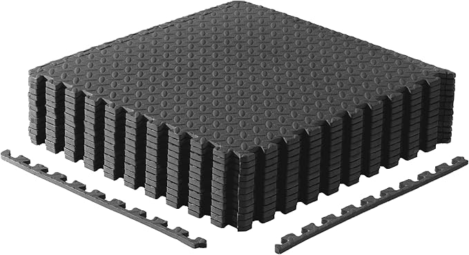 CAP Puzzle Exercise Mats | 1/2” Thick EVA Interlocking Foam Tiles for Home Gym Flooring | Multiple Options