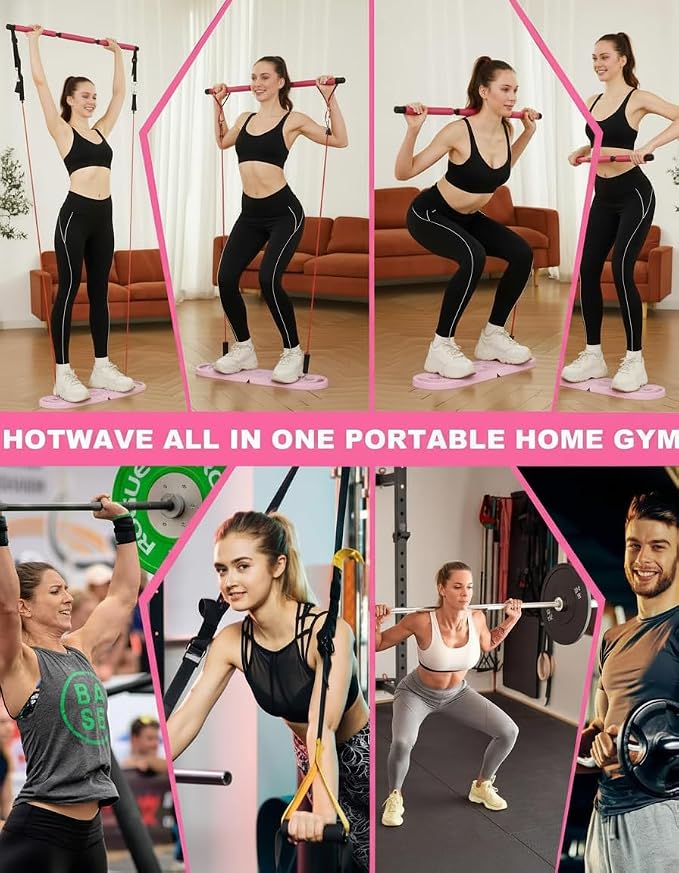 HOTWAVE Push Up Board, Portable PushUp Board, Foldable 20 in 1 Push Up Bar | Multifunctional Pushup Handles for Floor, Professional Strength Training Equipment For Men and Women at Home Gym