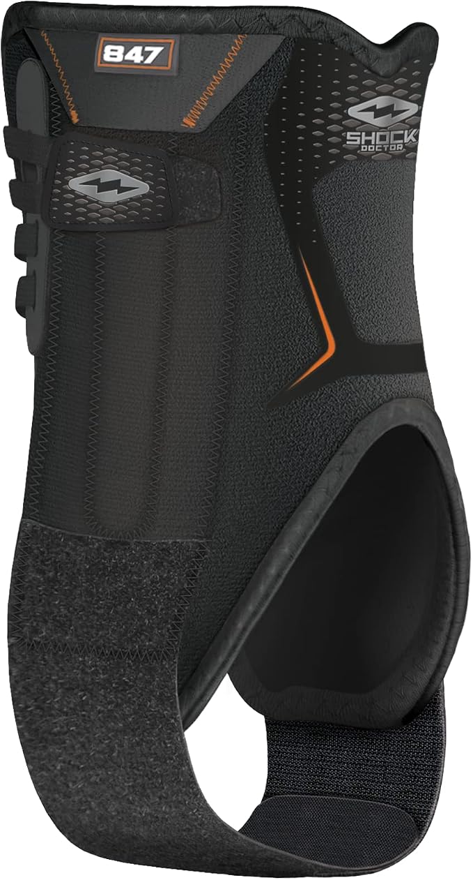Shock Doctor Ankle Stabilizer with Flexible Support Stays (Black)
