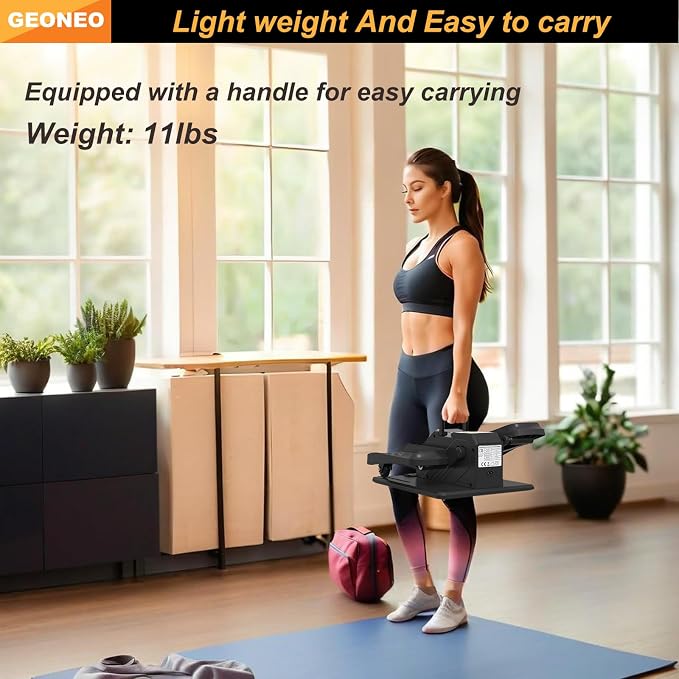 Under Desk Elliptical Machine, Electric Elliptical Leg Exerciser for Senior | Quiet and Compact Electric Seated Pedal Exerciser for Home with Monitor, Remote Control and 12 Adjustable Speeds