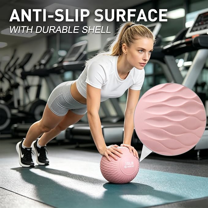Slam Ball Medicine Ball Weighted Balls for Exercise and Workout, Strength, Cardio, Cross-Training and Core Workouts