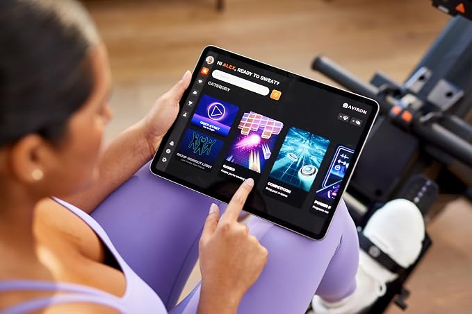 StrongGo Rowing Machine -Compatible with iPad—Dual Air & Magnetic Resistance Up to 100 lbs | Game-Based Workouts, Compact Storage Design